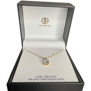 Giani Bernini Gold and Silver Necklace with Cubic Zirconia